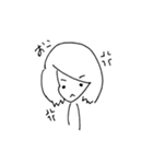 ゆるゆるの女の子（個別スタンプ：5）