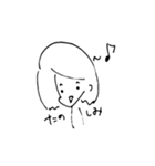 ゆるゆるの女の子（個別スタンプ：6）