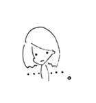ゆるゆるの女の子（個別スタンプ：7）