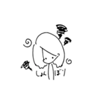ゆるゆるの女の子（個別スタンプ：9）