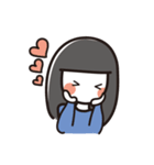 黒髪OLのオンとオフ（個別スタンプ：10）