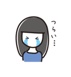 黒髪OLのオンとオフ（個別スタンプ：13）