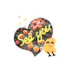ひよこのキーちゃんとrose（個別スタンプ：19）