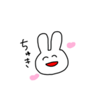 にっこりうさちゃん。（個別スタンプ：3）