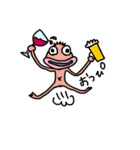 キモかわいいマイペースな半魚人（個別スタンプ：14）