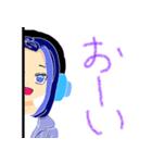 いろんな表情あおねこさん（個別スタンプ：14）