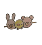 クレヨンで描いた手書きスタンプです（個別スタンプ：3）