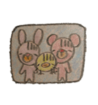 クレヨンで描いた手書きスタンプです（個別スタンプ：4）