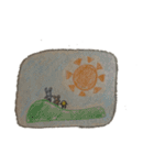 クレヨンで描いた手書きスタンプです（個別スタンプ：5）
