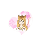黒猫芹華と楽しい仲間（個別スタンプ：6）