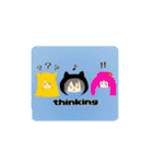 黒猫芹華と楽しい仲間（個別スタンプ：22）