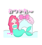 名前入力できる♥人魚姫カスタムスタンプ（個別スタンプ：38）