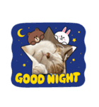 コラボ（ニア＆チョビ）（個別スタンプ：3）