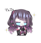 紫蛇ミアの推し活スタンプ♡（個別スタンプ：3）