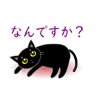 黒猫『MOON』（個別スタンプ：13）