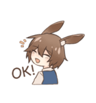 うさ耳男子（個別スタンプ：1）
