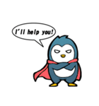 怒っているペンギン (英語)（個別スタンプ：12）