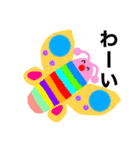 夏を楽しむイモムシくん（個別スタンプ：25）