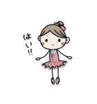 ballerina ribbon（個別スタンプ：5）