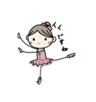 ballerina ribbon（個別スタンプ：11）