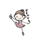 ballerina ribbon（個別スタンプ：14）