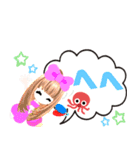 ピンクの女の子103（個別スタンプ：30）