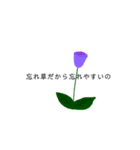 いや別に花言葉じゃないし（個別スタンプ：5）