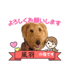 エアデールテリア 風羽ちゃん（個別スタンプ：9）