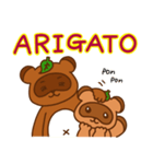 ARIGATO 狸から有難う（個別スタンプ：6）