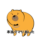 【敬語】クマり顔くま（個別スタンプ：1）