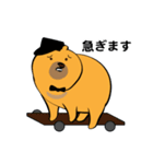 【敬語】クマり顔くま（個別スタンプ：15）