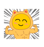 にこにこニャンコマン（個別スタンプ：1）