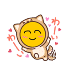 にこにこニャンコマン（個別スタンプ：3）