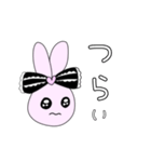 小文字地雷系うさぎ（個別スタンプ：3）