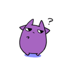 purple cowくん（個別スタンプ：4）