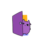 purple cowくん（個別スタンプ：11）