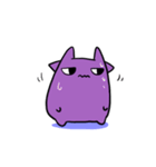 purple cowくん（個別スタンプ：14）