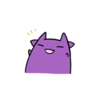 purple cowくん（個別スタンプ：18）