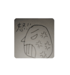 ノート落書きみたいな横顔写真（個別スタンプ：28）