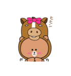 馬じろうとBROWN ＆ FRIENDS（個別スタンプ：10）