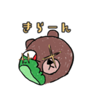 BROWN ＆ FRIENDS -RAKUGAKI-（個別スタンプ：14）