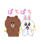 Popup！ 大人かわいいブラウンとお友達（個別スタンプ：11）