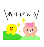 【BROWN ＆ FRIENDS】吹き出しスタンプNo.1（個別スタンプ：9）