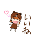 BROWN ＆ FRIENDS ブラウン帽子のとっきー（個別スタンプ：6）