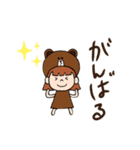 BROWN ＆ FRIENDS ブラウン帽子のとっきー（個別スタンプ：11）