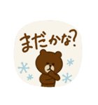 BROWN ＆ FRIENDS 親子の会話(ママ用)（個別スタンプ：33）