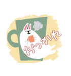 BROWN ＆ FRIENDS (ファンシーかわいい)（個別スタンプ：7）
