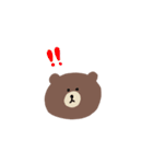 プラスシゲル×BROWN ＆ FRIENDS（個別スタンプ：11）