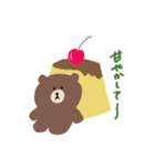 プラスシゲル×BROWN ＆ FRIENDS（個別スタンプ：26）