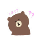 プラスシゲル×BROWN ＆ FRIENDS（個別スタンプ：30）